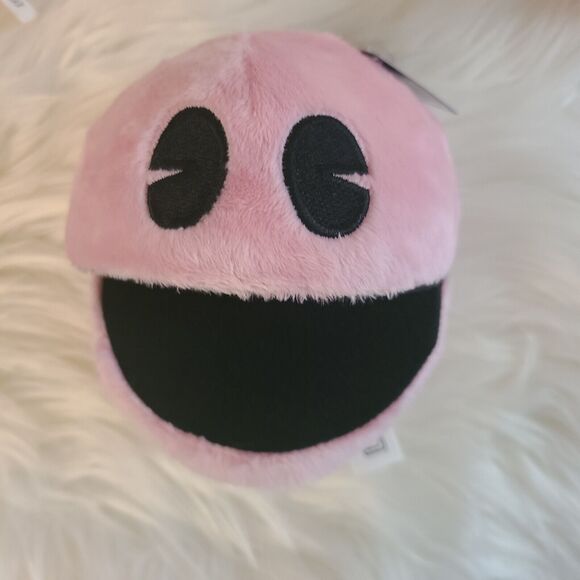 NEW Pac-Man Royale Pinky White Ghost Plush Toy Stuffed Doll Arcade 4" NWT Lot - Picture 3 of 5